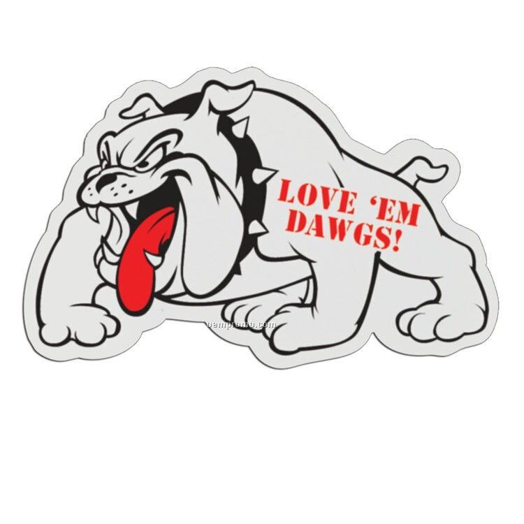 Bulldog Lightweight Plastic Sports Badge (3")