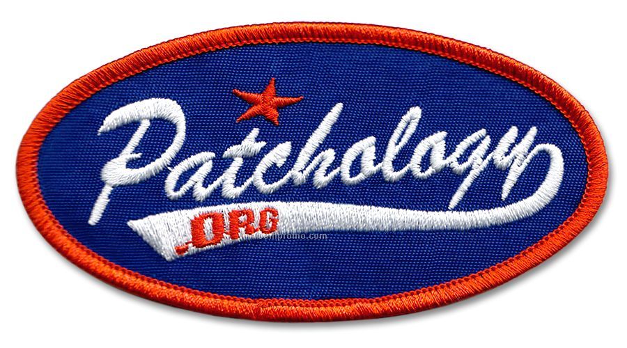 Patchology Line - Merrow Embroidered Patch + Tackle Twill Background