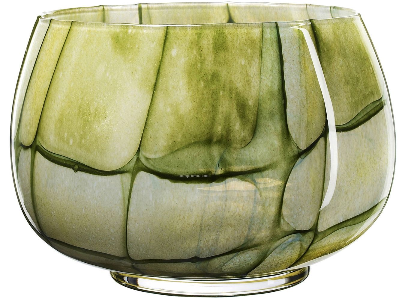 Vivienne Checkered Glass Bowl By Ludvig Lofgren (Green)