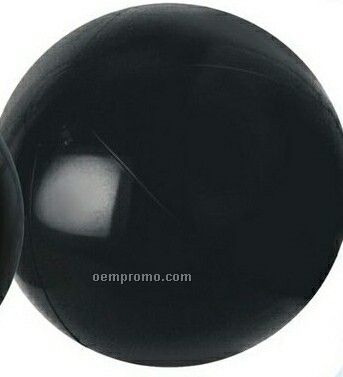 24" Inflatable Solid Black Beach Ball
