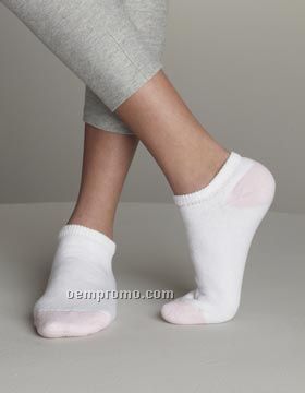 Gildan Ladies No Show Socks (Shoe Sizes: 4-10)