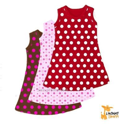Infant Sleeveless Dress - Polka Dot