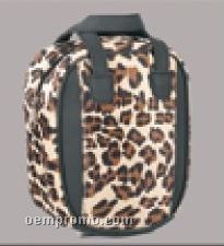 Mini Bowling Bag Purse (Leopard Print)