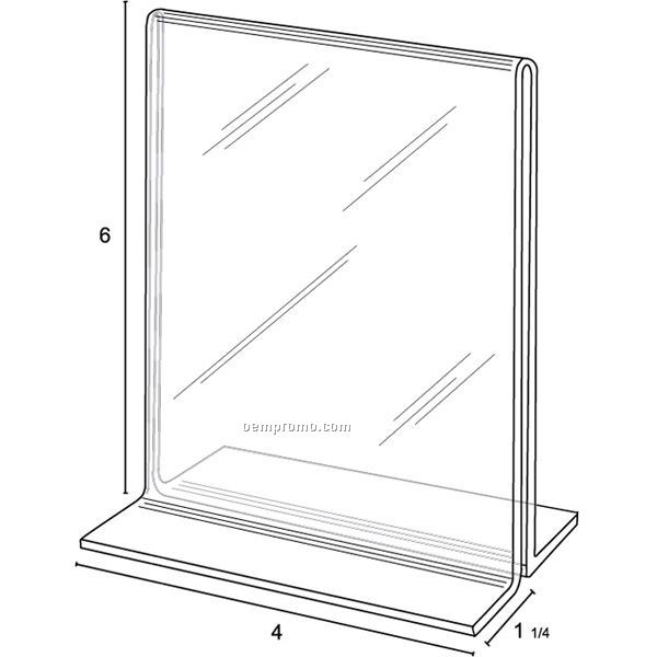 Open Bottom Frame For 4''w X 6'' H (Available For One Color Imprint Only)