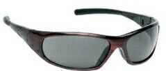 Sports Style Safety Glasses With Gray Lens & Red Frame