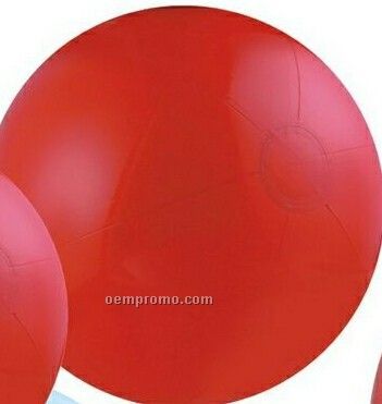 Inflatable Solid Red Beach Ball - 24