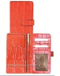 Ladies Patent Leather Wallet Clutch (Red)