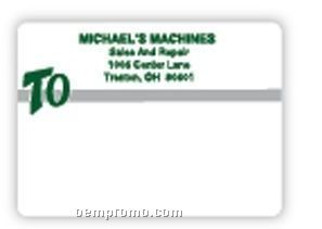 Mailing Label Roll With Green To