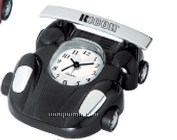 Metal Race Car Alarm Desk Clock