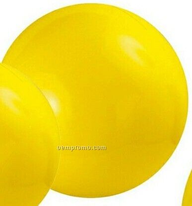 24" Inflatable Solid Yellow Beach Ball