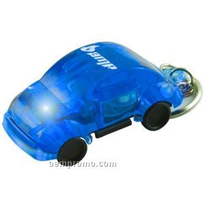 Translucent Blue Car Light Up Keychain