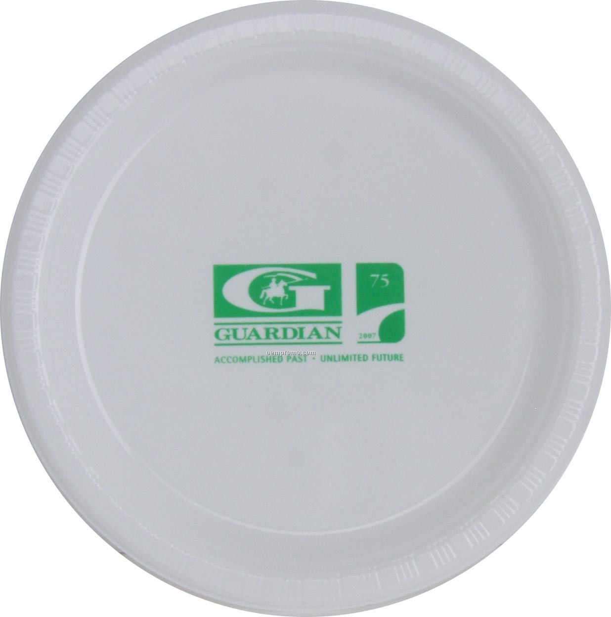 9" Round White Colorware Paper Plate