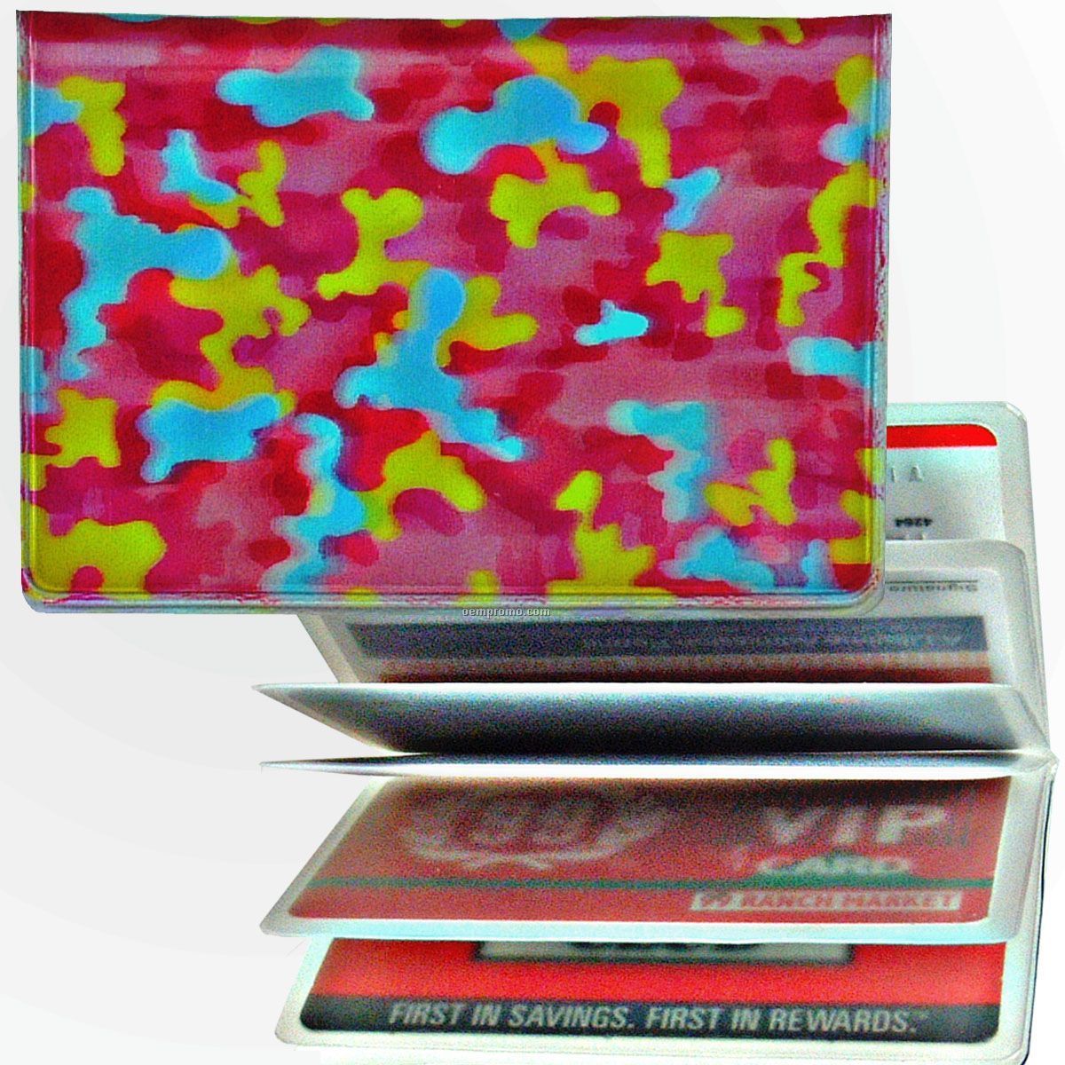 3d Lenticular Id / Credit Card Holder (Red Camo)