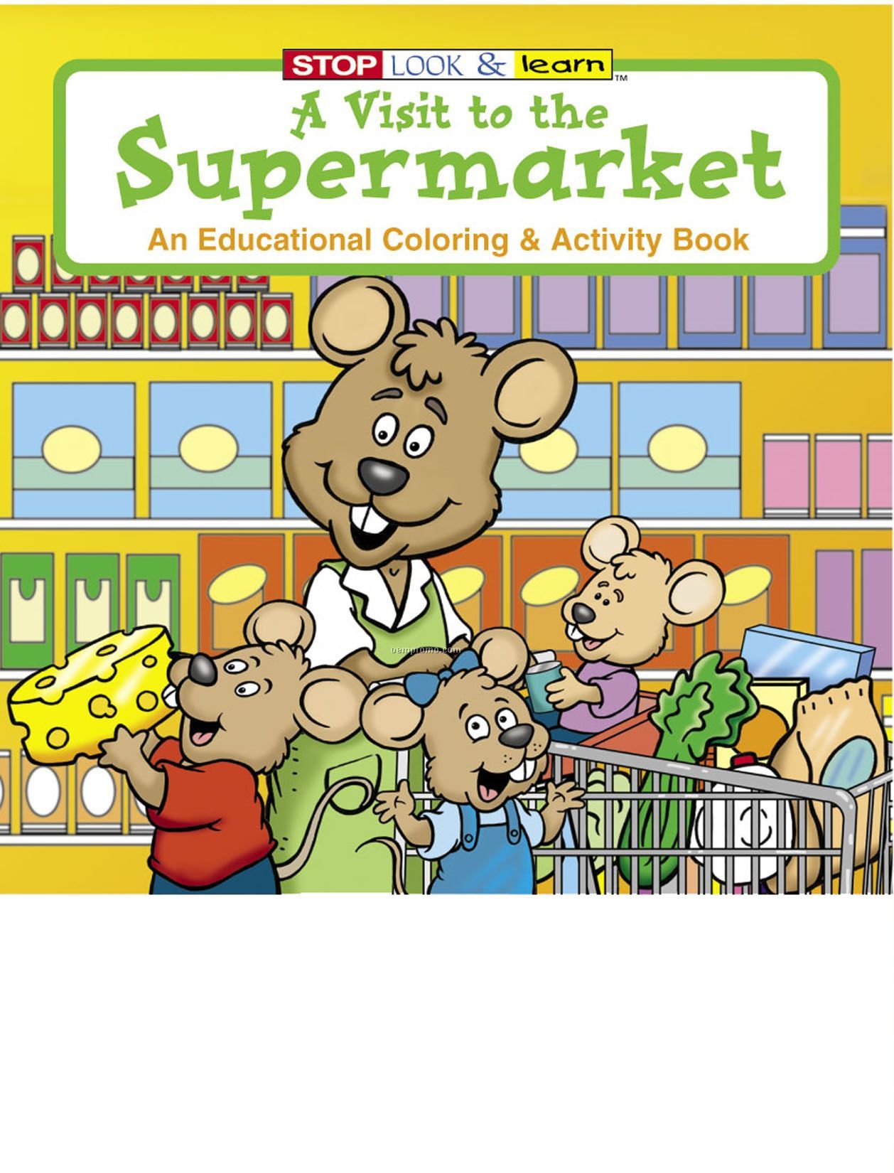 A Visit To The Supermarket Coloring Book Fun Pack