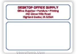 Mailing Label Roll With Blue Border