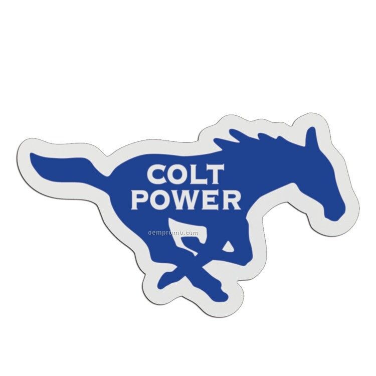 Mustang Lightweight Plastic Sports Badge (3")