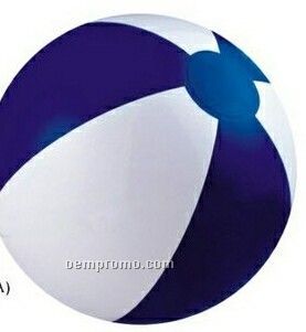 16" Inflatable Navy Blue & White Beach Ball