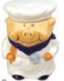 Chef Piggy Specialty Cookie Keeper