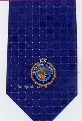 Custom Logo Woven Poly-silk Tie - Pattern Style O