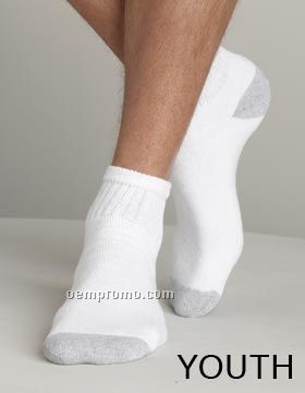 Gildan Boys Ankle Socks (Shoe Size: 3-9)