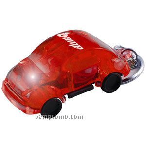Red Car Light Up Keychain