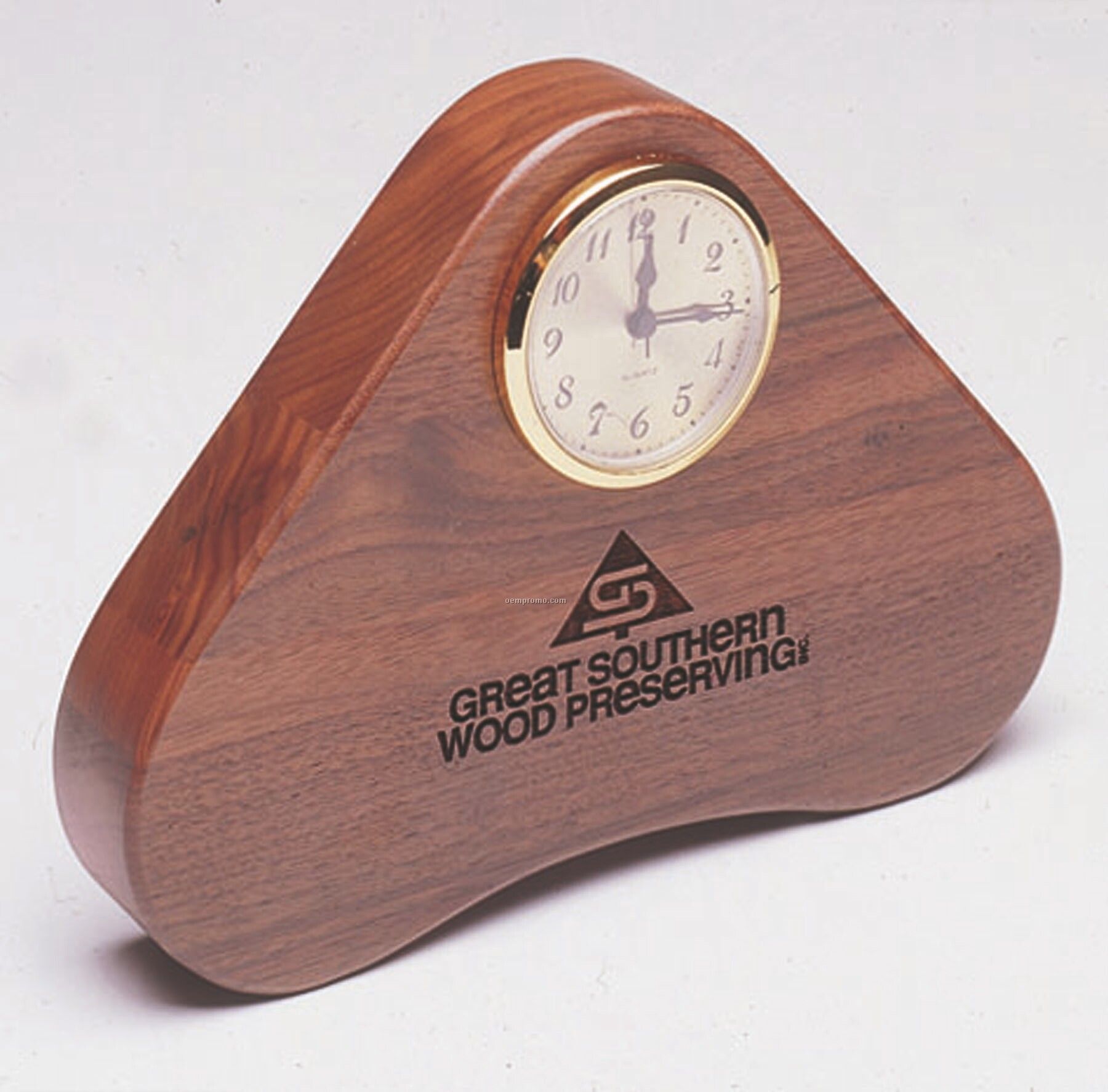 Triangle Desk Clock (4 1/2"X6"X1 1/2")