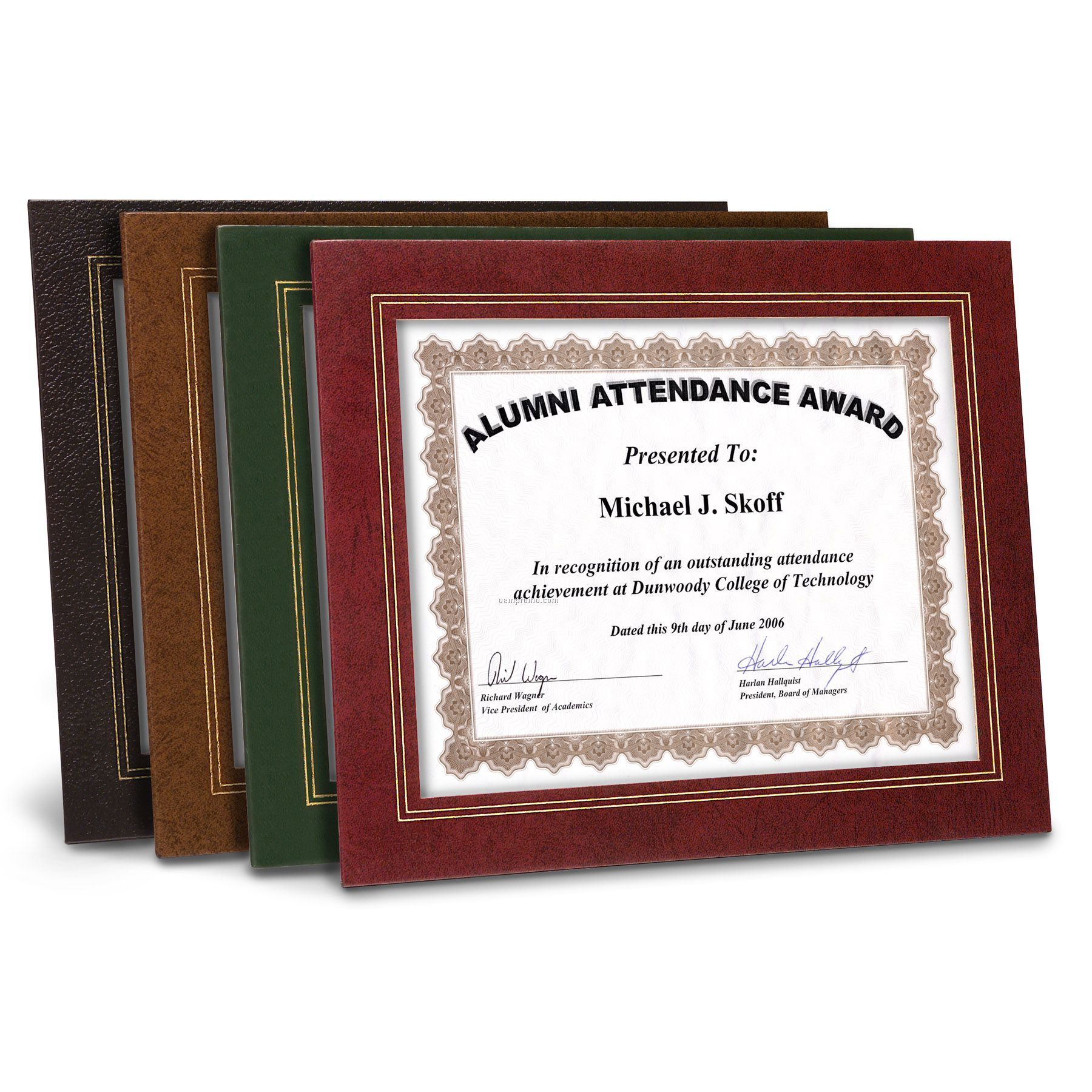 Certificate Holder - Leatherette Frame