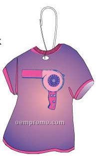 Hair Dryer T-shirt Zipper Pull