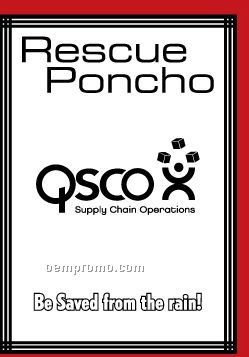 Rescue Poncho With Border Template Insert
