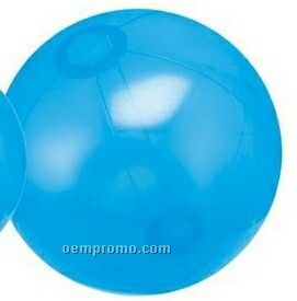 9" Inflatable Translucent Blue Beach Ball