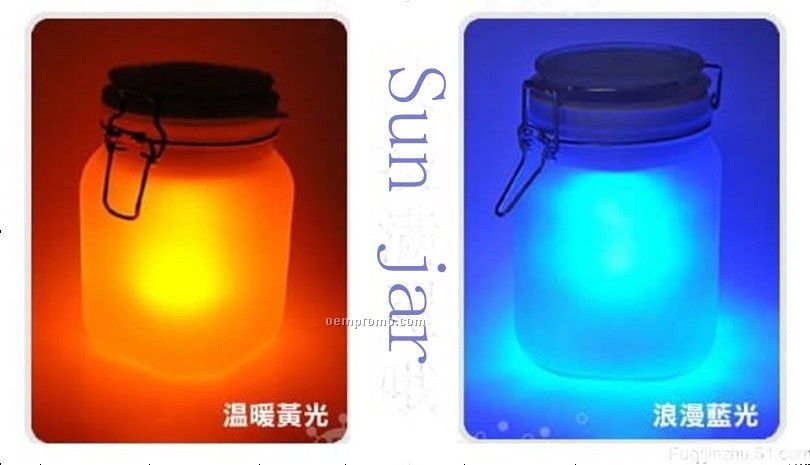 Fashion Promotion Double Colors Solar Power Sun Jar