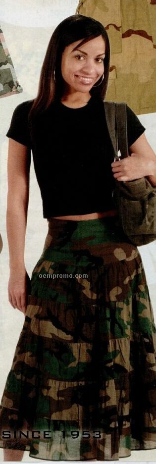 Women's Woodland Camouflage Gauze Skirt