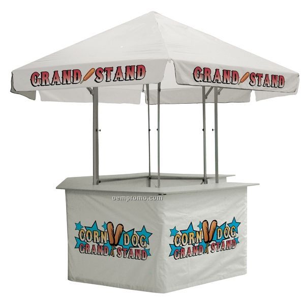 12' Concession Stand Tent W/ Full Color Thermal Imprint In 4 Locations