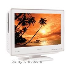 720p Lcd Hdtv/DVD Combo With Glossy White Finish