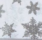 20"X30" Pearl/ Silver Snowflakes Designer Tissue Paper