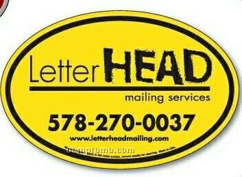 4"X6" Oval Process Color Magnetic Signs