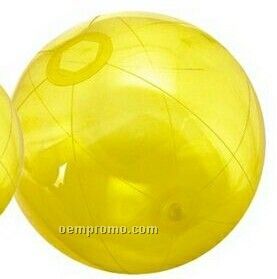 9" Inflatable Translucent Yellow Beach Ball