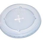 Frosted Straw Slot Lids For Plastic Cups (14 & 16 Oz.)