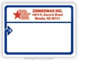 Mailing Label Roll With Blue Arrow