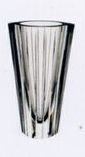 Marin Cut Vertical Cut Crystal Elliptical Vase (6 3/4