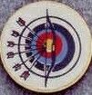 Round Deal 1" Insert Archery Target - Medallions Stock Kromafusion