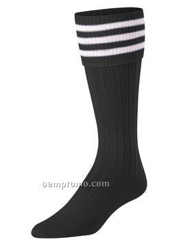 Twin City 3 Stripe Soccer Sock (M-l)
