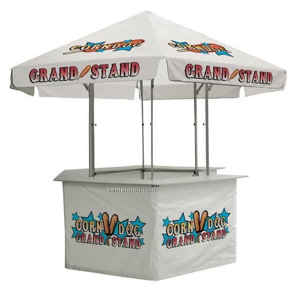 12' Concession Stand Tent W/ Full Color Thermal Imprint In 6 Locations