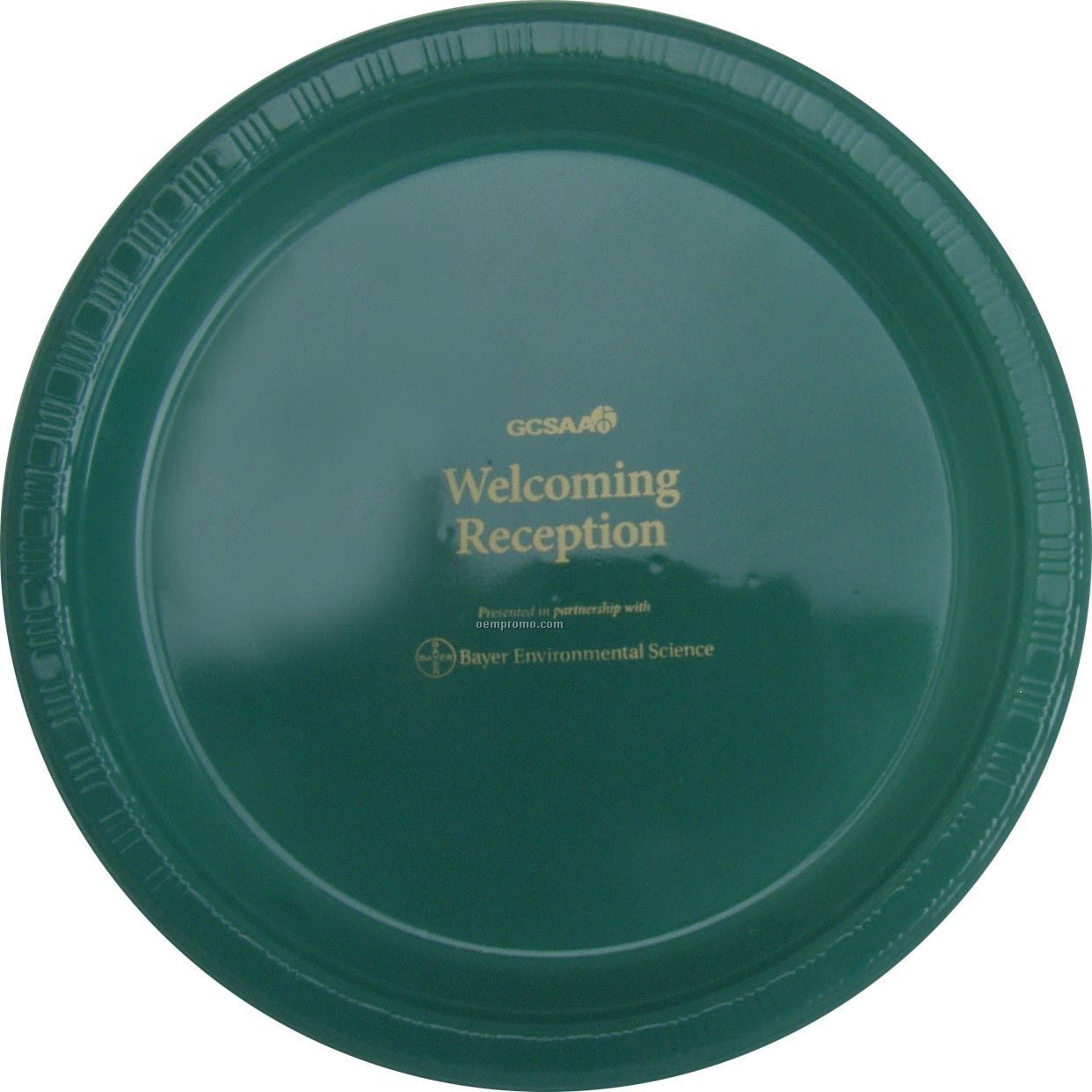 9" Round Hunter Green Colorware Paper Plate