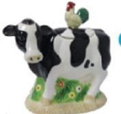 Cow & Rooster Specialty Cookie Keeper - 11"X5.75"X10.5"