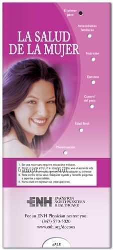 Spanish Women's Health Pocket Slider Chart/ Brochure