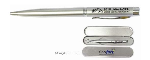 3-in-1 Ballpoint Pen With Laser Pointer & LED Flashlight