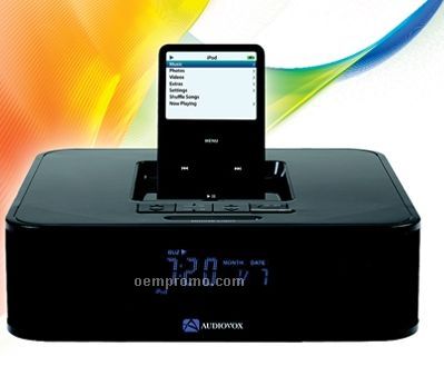 Audiovox Ipod Docking Audio System With Video Out And Alarm Clock