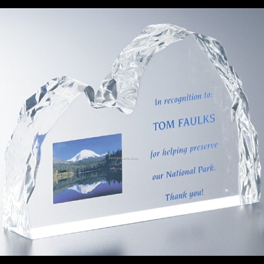 Lucite Ice Effect Award (4 1/4"X3 1/4"X1 1/2")