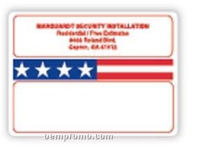 Mailing Label Roll With Stars & Stripes